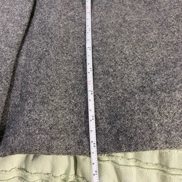 French Connection Women’s Gray Frill Collar Wool Blend Military Style Jacket 10 - Picture 11 of 12